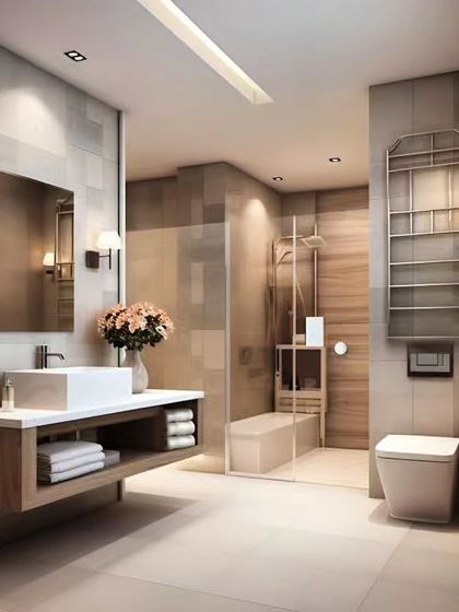 Dreaming in Colors & Textures - Modular Interiors & Room Renovation Stylish & Functional Bathrooms photo 13