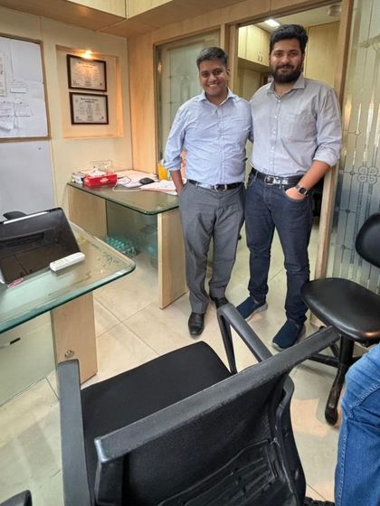 With a colleague at our new Mumbai office. It marks a new chapter, bringing me back to the city where I first learned to dream.