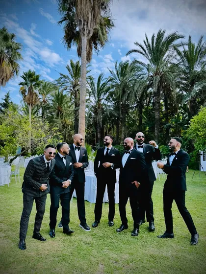The whole Kudos Music family came out to celebrate Arvee's wedding in Marbella. When one of us gets married, the whole team shows up.