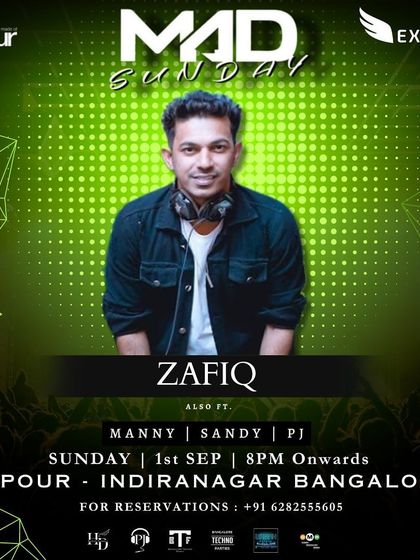 My version of the green themed "Mad Sunday" poster, showing the cohesive branding of our events.