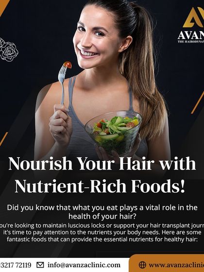 What you eat plays a vital role in the health of your hair. We believe in nourishing your hair with nutrient-rich foods to support any treatment plan and maintain luscious, healthy locks.