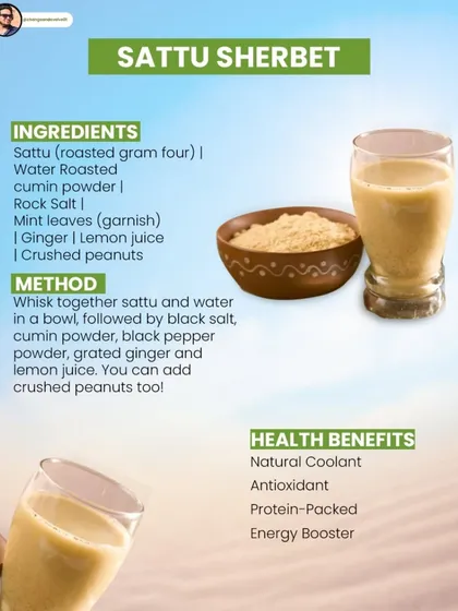Here's how to make Sattu Sherbet, a protein-packed, natural coolant and energy booster.