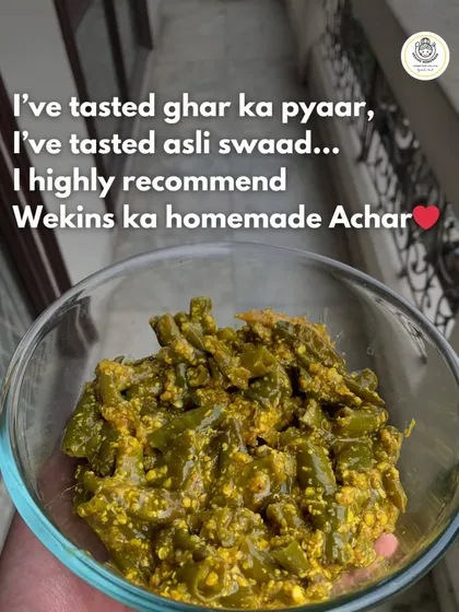 I've tasted ghar ka pyaar, I've tasted asli swaad... I highly recommend Wekins ka homemade Achaar. This bowl of Chatpati Mirch says it all.