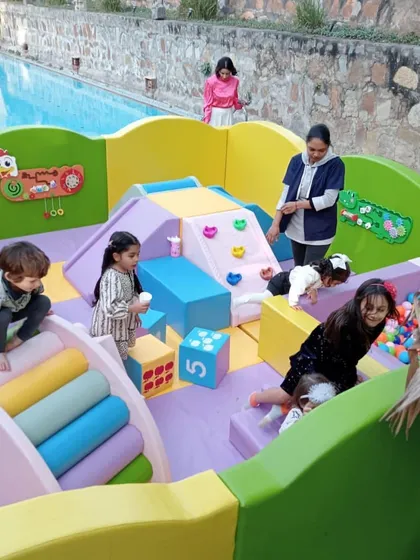 There's nothing better than seeing a whole group of friends climbing, sliding, and laughing together. Our soft play rentals are perfect for creating these happy memories.