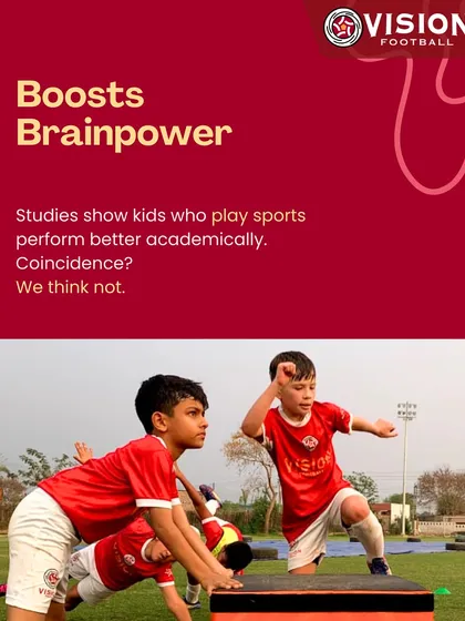 Playing sports boosts brainpower. Studies show that active kids perform better academically, and we see the positive impact every day.