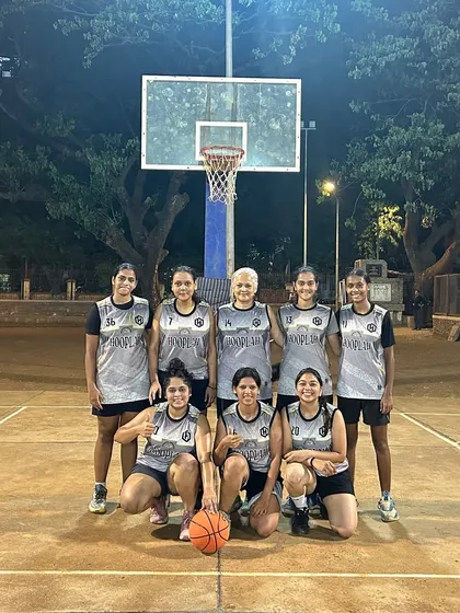 The Swish Crew, a powerhouse women's team. They bring fire to the court with their grit, skill, and unstoppable energy.