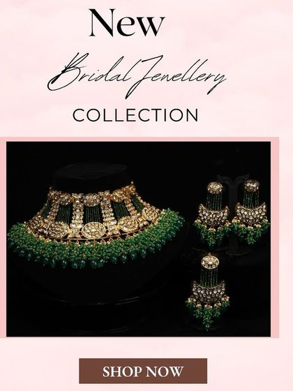 A new bridal choker set with matching earrings, now available to rent for the upcoming wedding season.