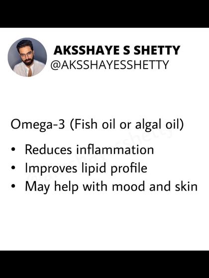 For women with PCOS, Omega-3s are a key supplement. They work to reduce systemic inflammation and improve cholesterol levels, which are common concerns associated with the condition.