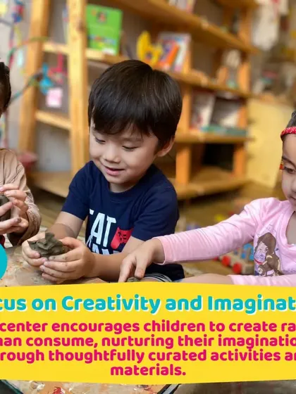 My focus is on creativity and imagination. I encourage children to become creators rather than consumers through thoughtfully curated activities and materials.