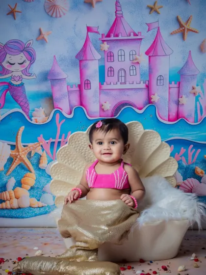 Seashells, starfish, and endless giggles. This mermaid theme is full of vibrant, under-the-sea fun.