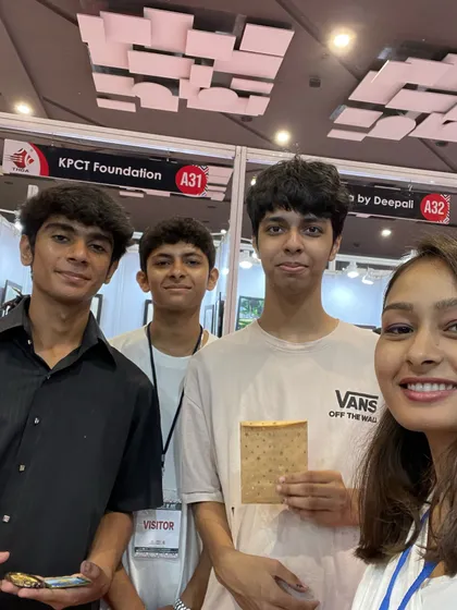 More happy visitors at my booth. It was a pleasure meeting everyone who stopped by to look at my bookmarks and other handcrafted merchandise.