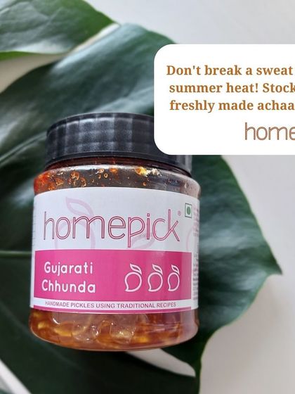 Don't break a sweat in the summer heat. Stock up on our freshly made achaar, like this Gujarati Chhunda, and enjoy the taste of summer without the work.