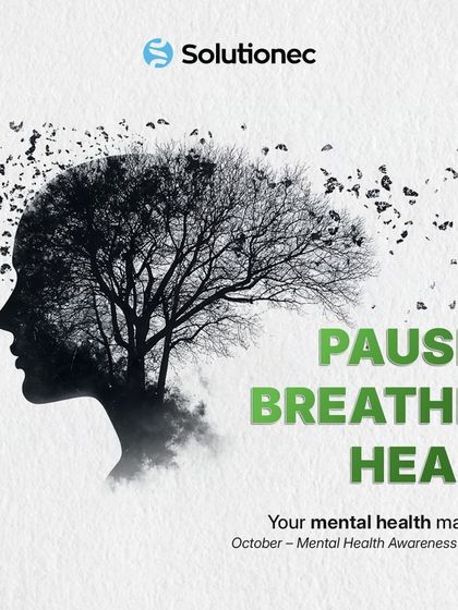 During Mental Health Awareness Month, we encourage everyone to pause, breathe, and heal. This visual serves as a reminder that your mental health matters and that taking time for self-care is a sign of strength.