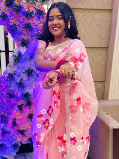 Another wedding look. Whether it's a sangeet or a reception, I love embracing the festive vibe with traditional Indian wear.