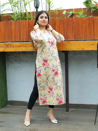 This is from a shoot for the ethnic wear brand Afsana, showcasing their kurta collection. I used the natural light and clean background of a rooftop cafe to keep the focus on the clothing's print and comfortable fit for their e-commerce and social media.