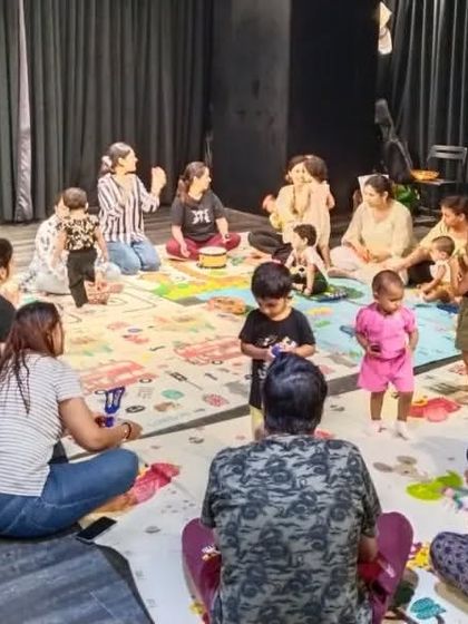 A beautiful moment from our Monsoon Semester. I love seeing the children stand up and move to the music, showing their growing confidence and physical coordination.