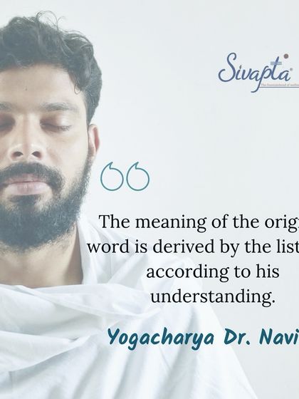 A simple but profound truth. The meaning we derive from any teaching depends on our own level of understanding and consciousness. My role as a guru is to help elevate that consciousness.