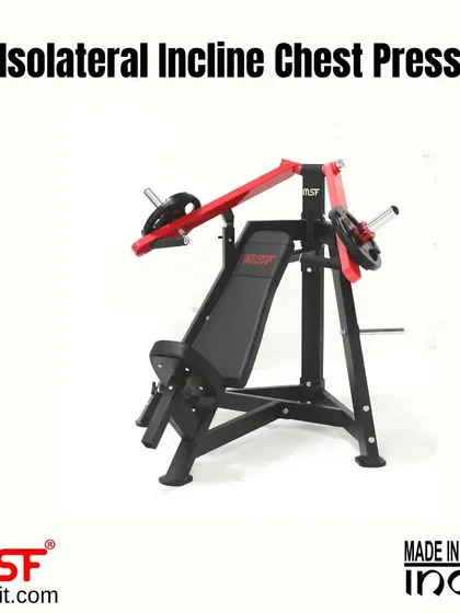 A three-quarter view of the Isolateral Incline Chest Press.