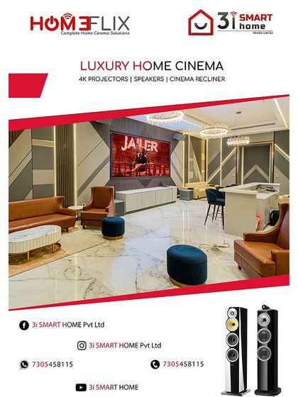 3i Smart Home - Custom Home Theater Design & Installation Modern & Sleek Theaters photo 42