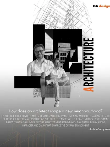 A quote from our partner, Sachin Goregaoker, on the role of an architect. We believe that shaping a new neighborhood starts with observing, listening, and understanding the spirit of a place before any design begins.