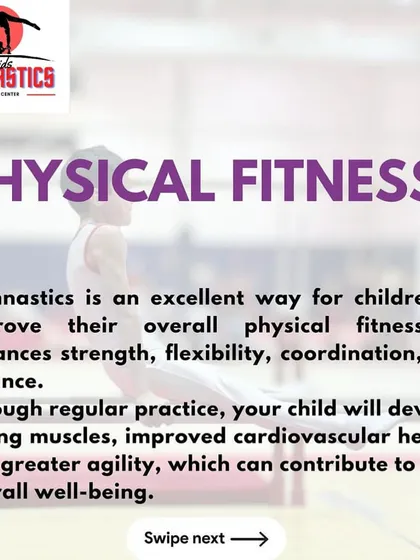 The first reason is physical fitness. Gymnastics is a complete workout that improves strength, flexibility, coordination, and balance for overall well-being.