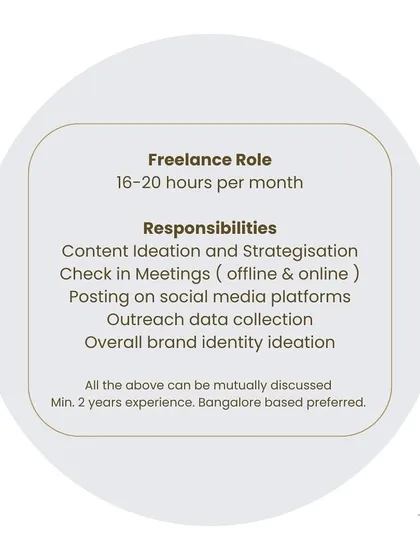 A hiring post for a freelance social media and content strategist. This shows that my firm, Window Works, is growing and that I am building a team.