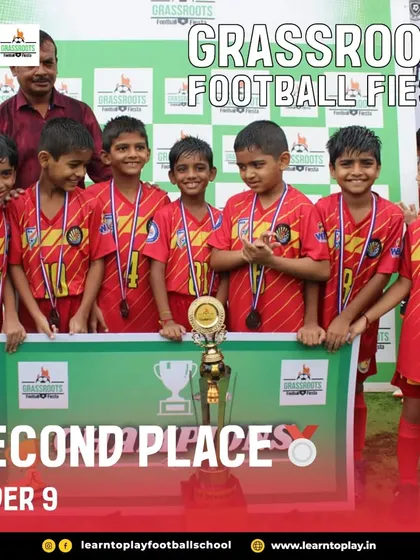 Our Under-9 boys finished in second place at the Grassroots Football Fiesta, a fantastic result for their development.
