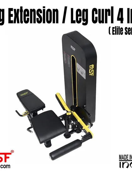 A side view of the machine in leg curl configuration.