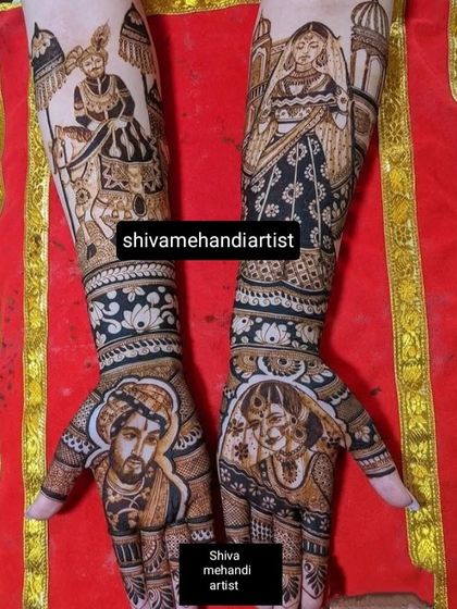 Custom Portrait Mehendi photo 5