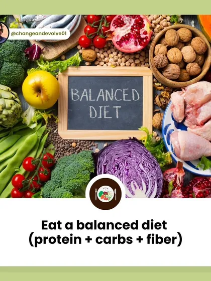 Reversing PCOS naturally starts with a balanced diet. Each meal should include a mix of protein, complex carbohydrates, and fiber to regulate blood sugar and support hormonal balance.