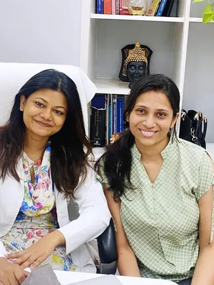 Here I am with my patient Vatsala, who is smiling and confident after we successfully treated her moles and pigmentation with a single laser session. It is a pleasure to be part of her journey.