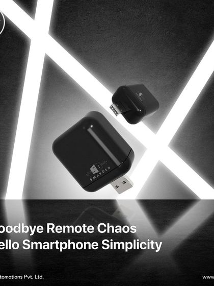 Tiny tech, massive convenience. Goodbye remote chaos, hello smartphone simplicity. My smart IR blaster lets you control everything from one device.
