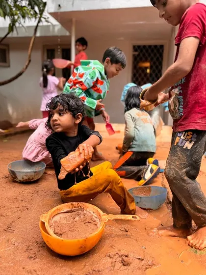 Some of the most profound learning is messy. A rainy afternoon turns our sandpit into a landscape for engineering, collaboration, and pure sensory joy. I trust that children learn best when they are free to dig in, experiment, and follow their own track, even if it leads to muddy puddles.