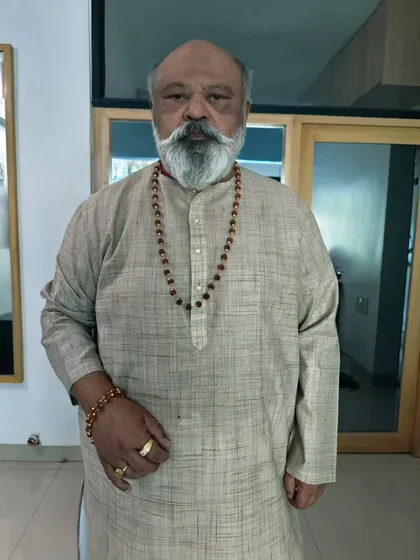 Another costume trial for Saurabh Shukla ji. This textured kurta look was part of the development process to find the perfect visual identity for his character in the film.