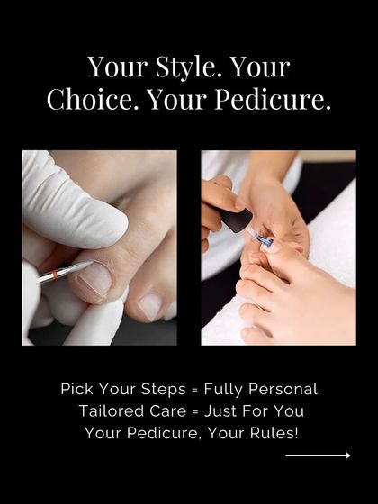 Your style, your choice. We offer fully personalized pedicures where you pick the steps for care that is tailored just for you.