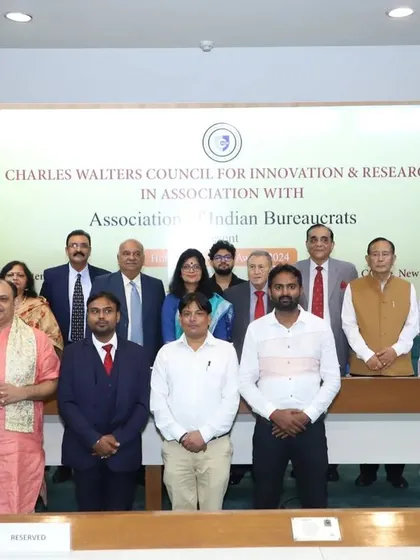 A group photograph with the organizing committee and dignitaries of the Charles Walters Council event. Together, we work to foster innovation and research.