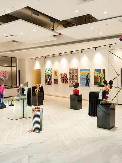 Our gallery is a stage where reimagined classics and modern pop icons coexist. This perspective captures the diverse range of art we exhibit, from paintings that challenge tradition to sculptures that celebrate contemporary culture.