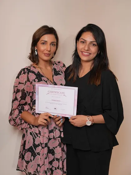 So grateful to have received my certificate from Pooja Khurana herself. Her masterclass has elevated my craft, and I am so thankful for the opportunity to learn from her.