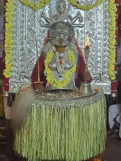 A powerful moment from a Bhoota Kola ritual in Kundapura. Witnessing these ancient traditions firsthand is central to my work, allowing me to bring authenticity and deep cultural understanding to my curation and research.