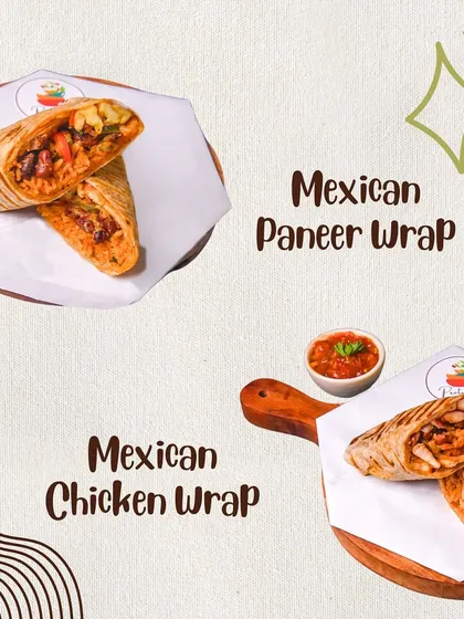 My Mexican wraps, available with paneer or chicken, are packed with bold flavors and fresh ingredients. They are a delicious way to get your protein in.