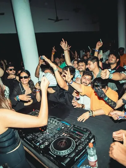 Interacting with the front row in Nagpur. The energy exchange is a two-way street, and this crowd was giving it all.