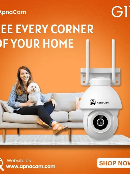 See every corner of your home with the G11A. This WiFi camera is great for keeping an eye on your living space and loved ones, including pets.