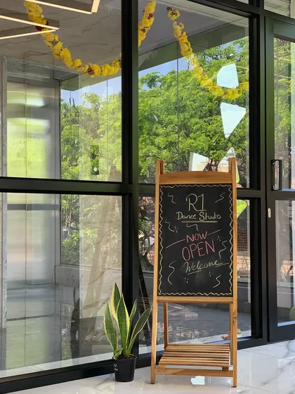 Our welcome sign says it all. The R1 Dance and Yoga Studio is now open, and I am ready to share this beautiful space with you. Come find your flow with us.