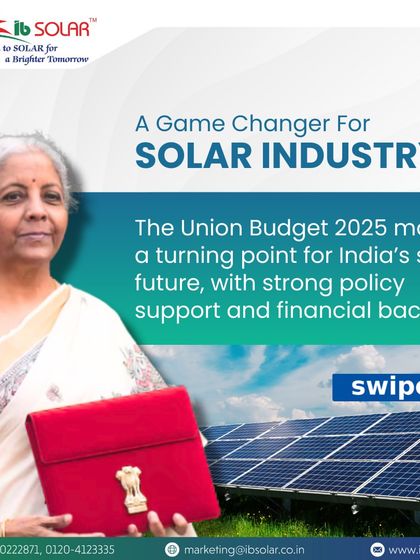 The Union Budget 2025 marks a turning point for India's solar future. With strong policy support and financial backing, it is a game-changer for the solar industry, accelerating our journey towards energy independence.