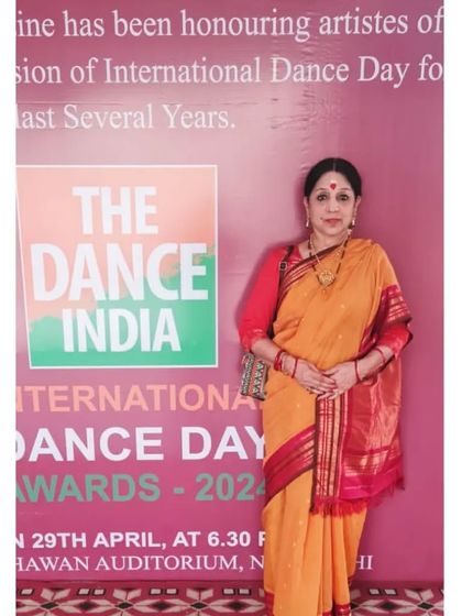 At the International Dance Day Awards ceremony by The Dance India magazine. It is always heartening to be in the company of fellow artists and patrons of the arts.