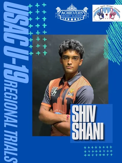 Shiv Shani, who has represented USA U-19, selected for the regional trials.
