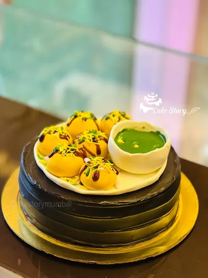 You dream it, I bake it. This Pani Puri or Golgappe themed cake is a perfect example of how we can turn a fun idea into a delicious reality. It's a huge hit for birthdays and always gets people talking.