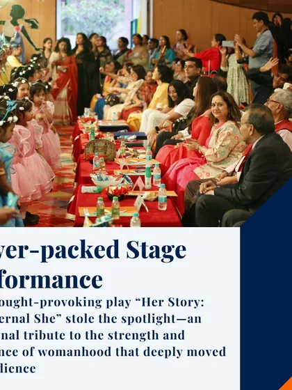 The thought-provoking play "Her Story: The Eternal She" was a highlight of our Annual Day. This emotional tribute to the strength and resilience of womanhood deeply moved the audience and showcased the powerful storytelling abilities of our students.