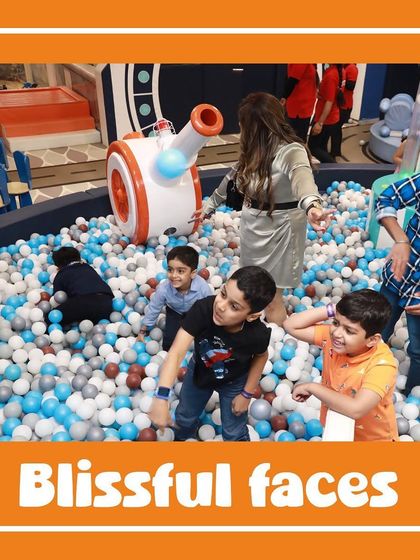 The joy is contagious in our ball pit. We keep the area clean and sanitized, so you can feel good about your kids diving right in.