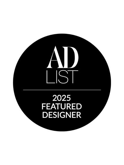 We made the mark. This AD List 2025 Featured Designer badge is a symbol of our commitment to purposeful vision, creative innovation, and timeless detail.